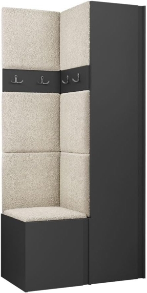 Garderoben-Set Monati XXIV (Farbe: Graphit, Abriamo 03)