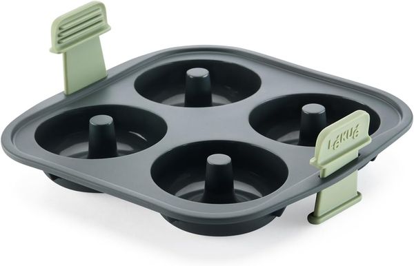 Lékué 890222 Donut-Form Rechteckig Silikon -20 °C 220 °C Schwarz Grün