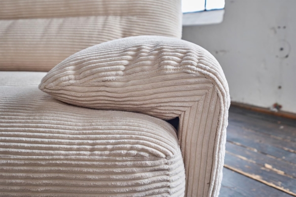 KAWOLA Sofa CINE, XXL-Sofa 3-Sitzer Cord verschiedene Farben Bild 8