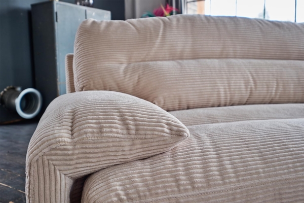 KAWOLA Sofa CINE, XXL-Sofa 3-Sitzer Cord verschiedene Farben Bild 5