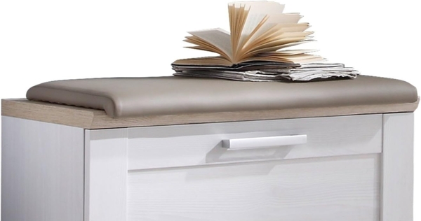 Sitzkissen Klemmkissen FUN Garderobe ROMANCE Cappuccino für Sitzbank