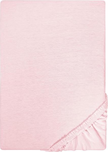 Biberna Jersey-Stretch Spannbettlaken Spannbetttuch 180x200 cm - 200x200 cm Rose