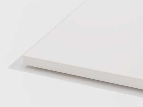 BISLEY Desktop, melaminharzbeschichtete MFC Tischplatte, mit 2 mm ABS Kante, DT251206005, H: 25 x B:1200 x T:600 mm, 007 lichtgrau