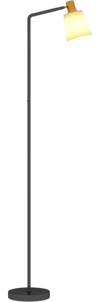 HOMCOM Stehlampe mit 350° drehbar Kopf, 3000K/4000K/6500K Farbtemperaturen, Mit 350° drehbarem Kopf, LED, Warmweiß, naturweiß, kaltweiß, für Wohnzimmer, Schlafzimmer, Schwarz