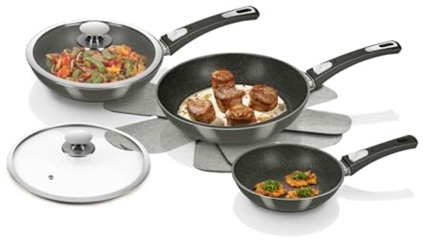 Genius - Bonafit Diamant Edition Pfannen-Set beschichtet 7-tlg. Induktion 24540