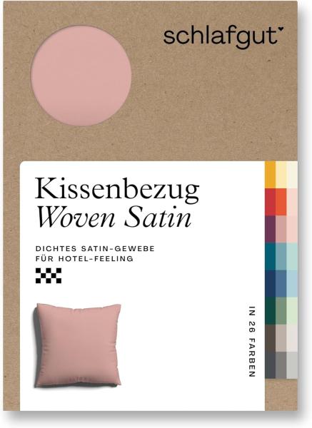 Schlafgut Woven Satin Bettwäsche|Kissenbezug einzeln 40x40 cm| purple-mid