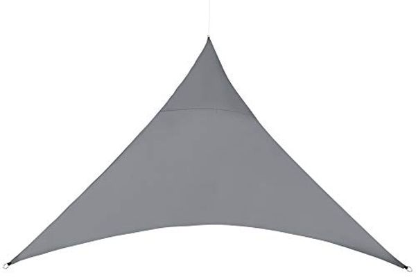 Sonnensegel Patras Dreiecksform 400x400x400 cm Dunkelgrau en. casa