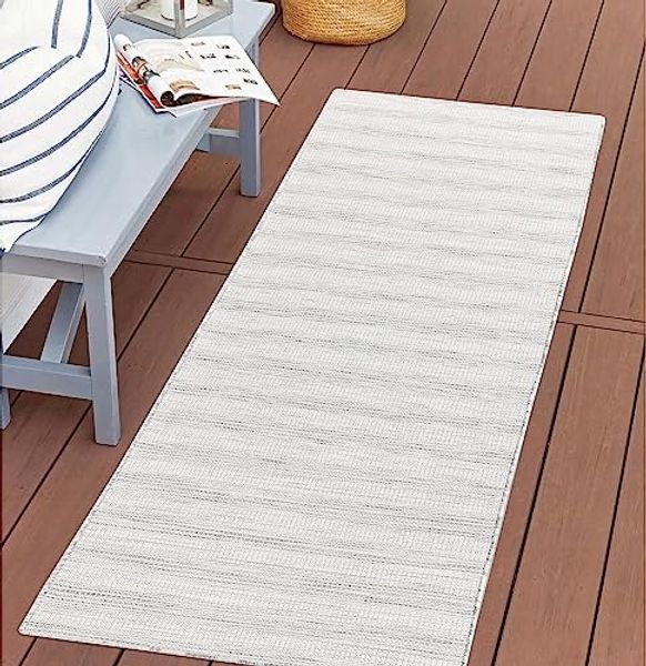 Carpet City Outdoorteppich PALM3471, rechteckig, Höhe: 5 mm, Wetterfest & UV-beständig, für Balkon, Terrasse, Küche, flach gewebt