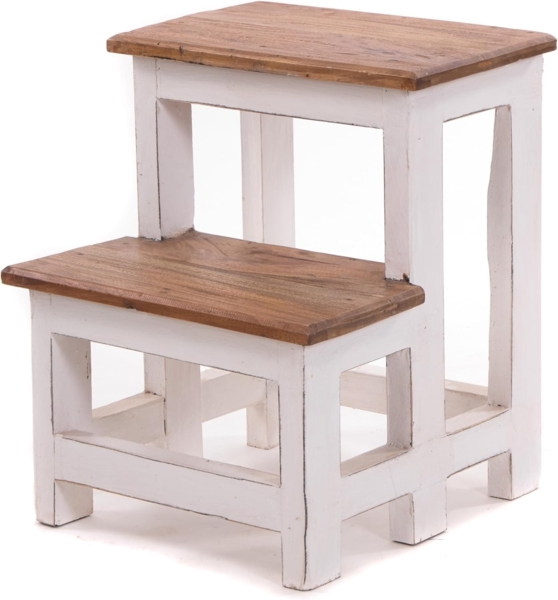 DESIGN DELIGHTS Hocker TRITTLEITER STEP, 46x37cm (HxB), Altholz, Tritthocker, Blumenleiter, Holz