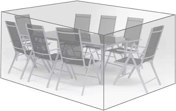 Gartenmöbel Abdeckung Wasserdicht Winterfest - Atmungsaktive Oxford Schutzhülle Rechteckig für Alle Größen - UV-Beständige Outdoor Furniture Cover Bild 3