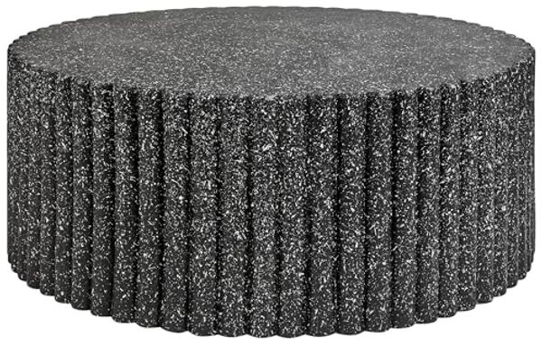 Couchtisch POZZA Terrazzo Optik Schwarz