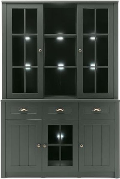 Buffetschrank Forres in grün Landhaus 130 x 196 cm