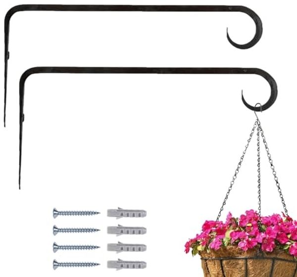 Marrakesch Orient & Mediterran Interior Wandhaken 2er Set Wandhaken fuer Blumenampel Laternenhaken Mapos, (2-St), Handarbeit