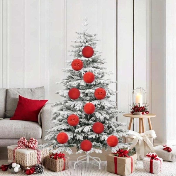 vidaXL Weihnachtskugel-Set 9 pcs Rot Kunststoff 42018854 Bild 2