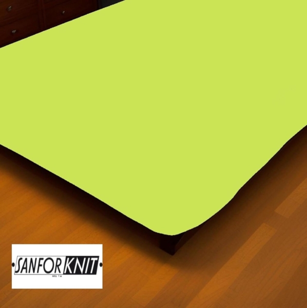 Doppelpack Marke Jersey Spannbettlaken 90 - 100 x 200 cm Apfelgrün Bild 3