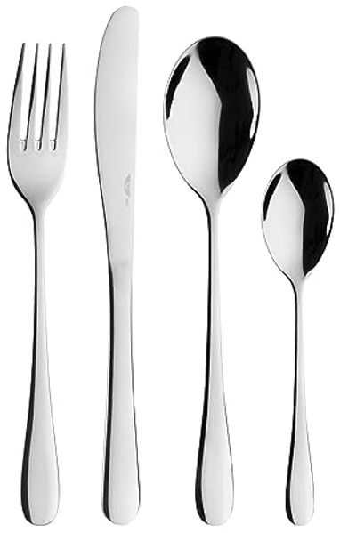 PINTINOX Besteck-Set Princess (24-tlg), 6 Personen, Edelstahl 18/10, in moderner und zeitloser Formgebung