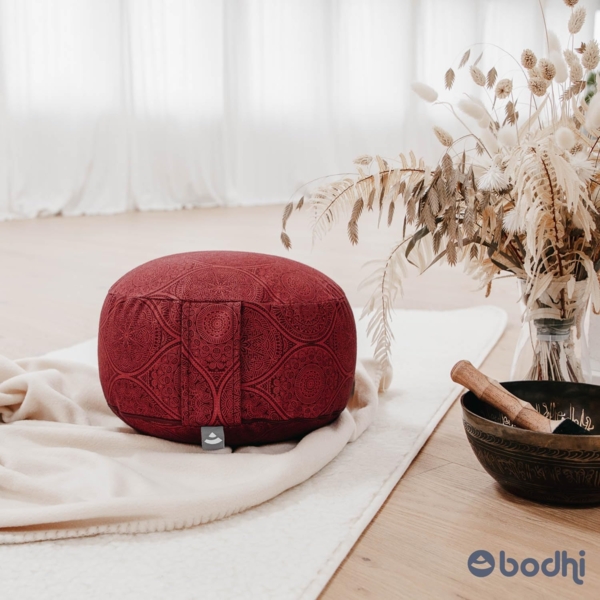 bodhi Meditationskissen Meditationskissen RONDO, 32 x 20 cm Raja, taupe/silber, Kapok Bild 7