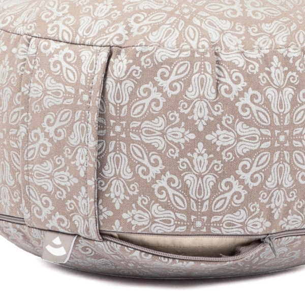 bodhi Meditationskissen Meditationskissen RONDO, 32 x 20 cm Raja, taupe/silber, Kapok Bild 2