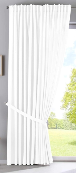 Gardinenbox Vorhang (1 St), verdecketeSchlaufen, transparent, Cationic »JENA« Blickdicht Leinen Optik Meliert extra Breit 2019037 Bild 8