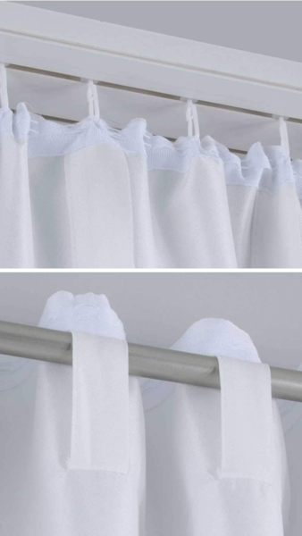 Gardinenbox Vorhang (1 St), verdecketeSchlaufen, transparent, Cationic »JENA« Blickdicht Leinen Optik Meliert extra Breit 2019037 Bild 7