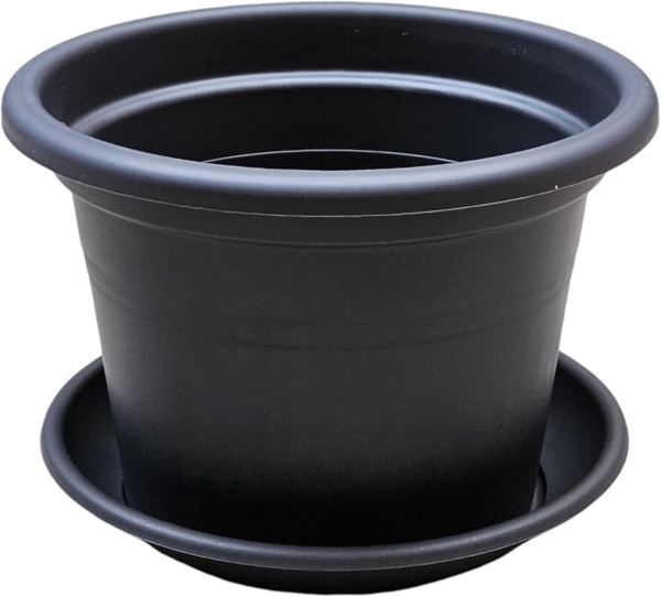 "Basic" 40cm Anthrazit mit Untersetzer 4er SET