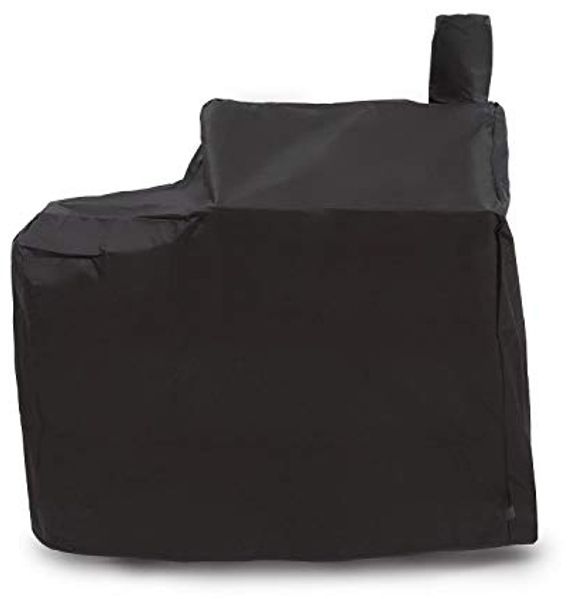 Klarstein Beef Brisket Regen-Cover Wetterschutz Schutzhülle (perfekte Passform, inkl. Kaminhülle: 120x125x75 cm, robust & schwer, reißfest, wasserfest, abwaschbar, Überwinterungsschutz) schwarz