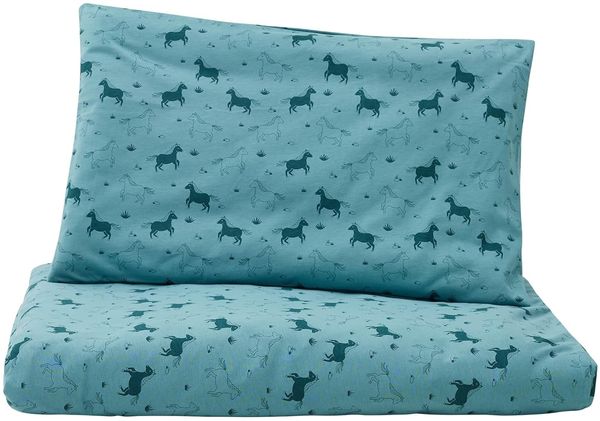 Kinder Jersey Bettwäsche-Set aus Bio Baumwolle 100x135 cm, Kissen 40x60 cm, GOTS zertifiziert