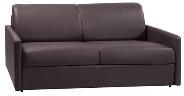 Vente-unique - CALIFE Sofa Kunstleder Braun - B 223 cm94 cm x H 85 cm x L 190 cm