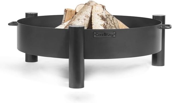 CookKing 'Haiti' Feuerschale, Ø 60cm, Stahl Schwarz, Ø 68x30 cm