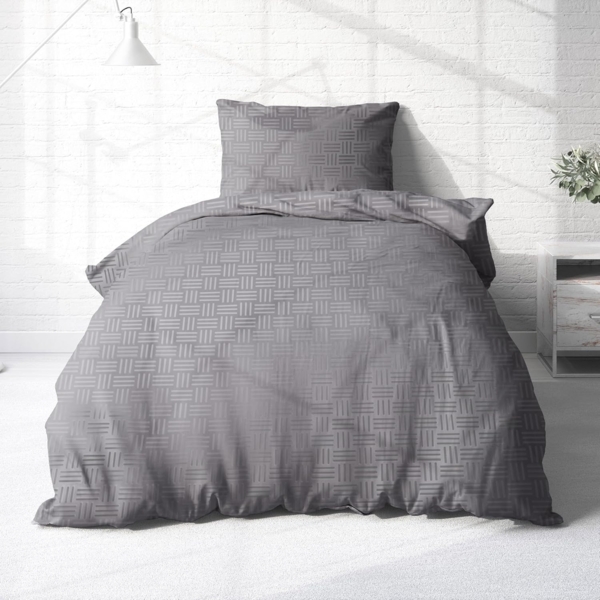 Träumschön Bettwäsche Premium Baumwolle 135x200 oder 155x220 cm, Damast Webart, Baumwolle, 2 teilig, mit Reißverschluss, luftig und leichte Sommerbettwäsche