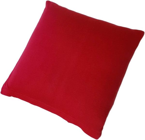 Buymax Kissenbezüge Kissenbezug 100% Baumwolle Premium Jersey, (2 Stück), Kissenhüllen, Reißverschluss, atmungsaktiv, unifarben, einfarbig