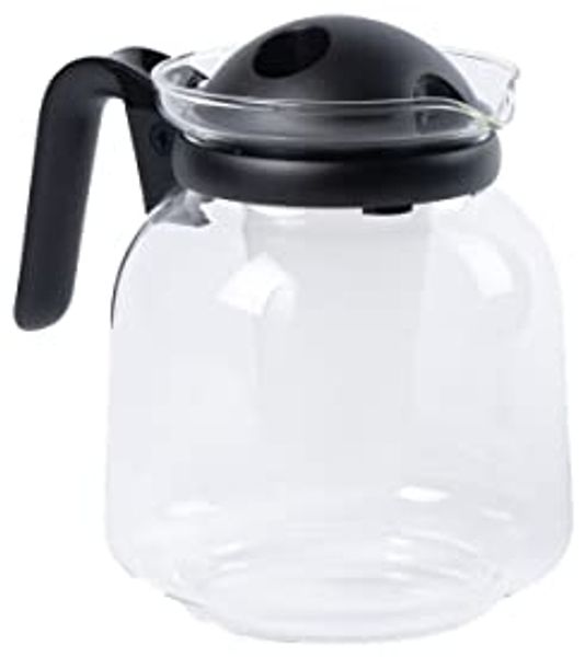 Fackelmann Kaffeekanne 1,5 L Aus Glas, Schwarz Und Transparent