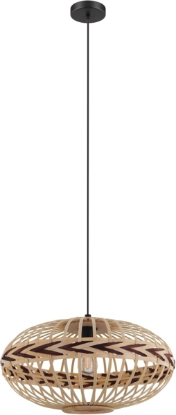 Eglo 43272 Hängeleuchte DONDARRION natur, weinrot H:110 Ø:50cm dimmbar