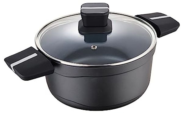 Topf mit Deckel San Ignacio Bistro SG6425 Aluminium Matte Hinterseite (Ø 20 x 10 cm)