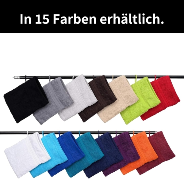 Hometex Premium Textiles Waschhandschuh in Premium Qualität 500 g/m², Feinster Frottier-Stoff 100% Baumwolle, (10er Set), weich, saugfähig, extra schwer & flauschig - TEST BILD TOP MARKE 2025 Bild 4