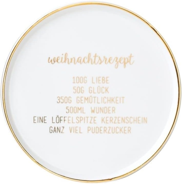 Räder Teller Weihnachtsrezept Ø 14 cm H 1 cm