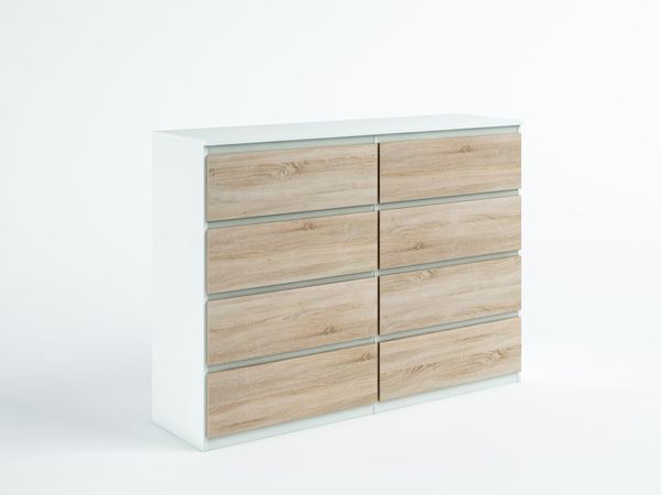 meble masztalerz Kommode Mit 8 Schubladen - 120 cm breit – modern, praktisch & geräumig
