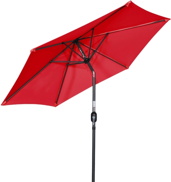 Angel Living Sonnenschirm Ø 300 cm, UV-Schutz 50+, Rund, aus Polyester, für den Balkon, den Strand, den Garten oder die Terrasse, 4.7kg