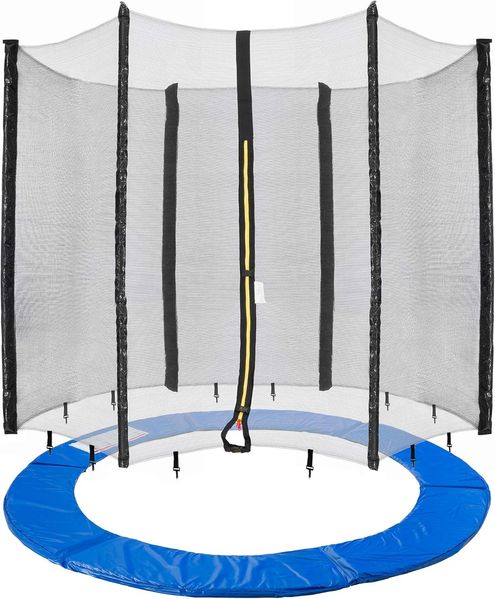 Arebos Trampolinnetz + Randabdeckung 244, 305, 366, 396, 430, 460 und 490 cm (Set, Randabdeckung + Netz 244 cm), 244 cm