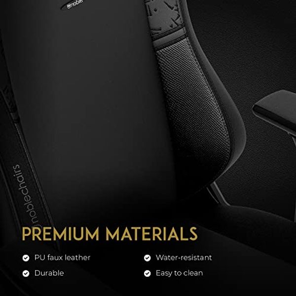 noblechairs Hero Komfortabler und Langlebiger Gaming-Stuhl, Perfekt Optimierte Ergonomie des Stuhls Sorgt für Hohen Sitzkomfort, Belastbarkeit 150 kg - The Elder Scrolls V Skyrim Anniversary Edition Bild 4