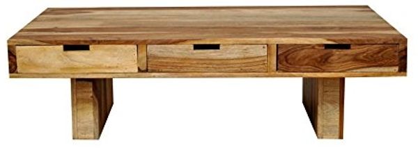 MiaMöbel Couchtisch Khatu Massivholz Sheesham Modern Indien Indisch