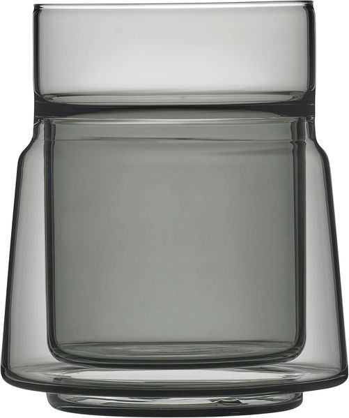 Jacob Jensen Scandinavian Lifestyle Medium Doppelwandiges Glas 210 ml Smoked
