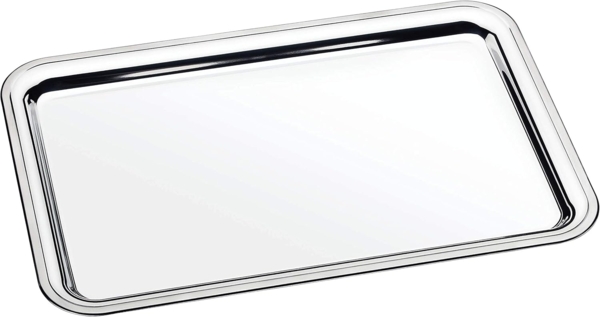 Tramontina Tablett BUENA - Serviertablett, Edelstahl, rostfrei, spülmaschinenfest, Edelstahl, (1-tlg), Rostfrei, 33x50 cm, Serviertablett Bild 1