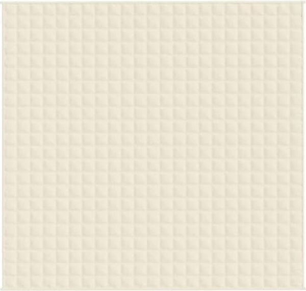 vidaXL Gewichtsdecke Stoff, 1 x Gewichtsdecke, Hellcreme, 220x240 cm, Stoff, 15 kg Bild 6
