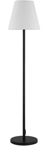 Lucande Außen-Stehlampe Jaimy, Kunststoff Schwarz IP65, 1 x 15 W LED