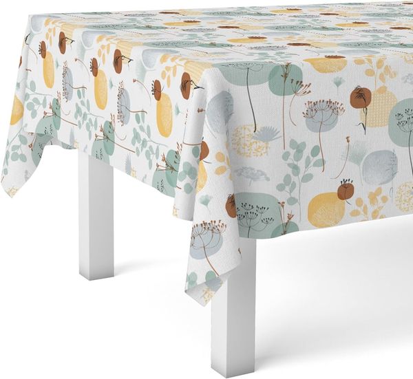 Martina Home Wachstuchtischdecke, Serpis, Türkis, 200x140 cm