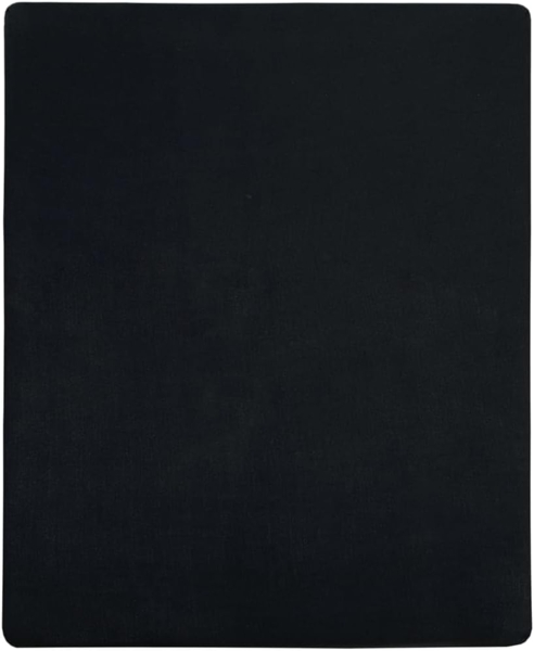 vidaXL Spannbettlaken 2 Stk. Jersey Schwarz 180x200 cm Baumwolle 136219