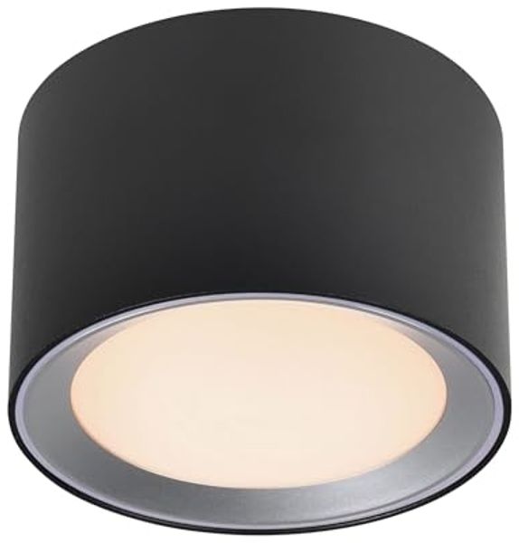 Nordlux Landon 8 LED Badleuchte 6,5W IP44 Schwarz warmweiss