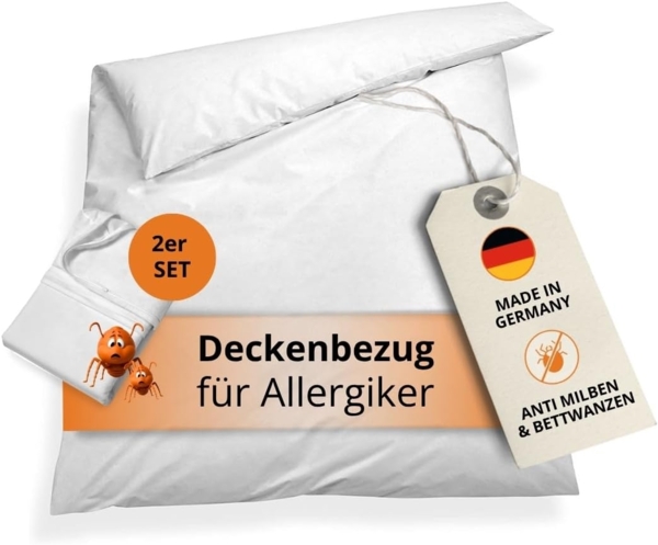 sleepling Bettbezug Encasing Bettdecke, (2 St), Milbenbezug, milbenkotdicht, Hausstauballergiker, Made in Germany