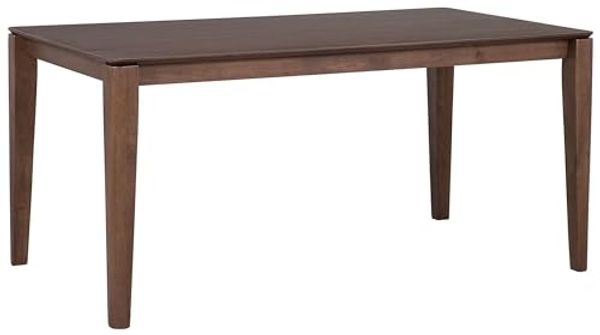 Esstisch dunkler Holzfarbton 160x90 cm LOTTIE